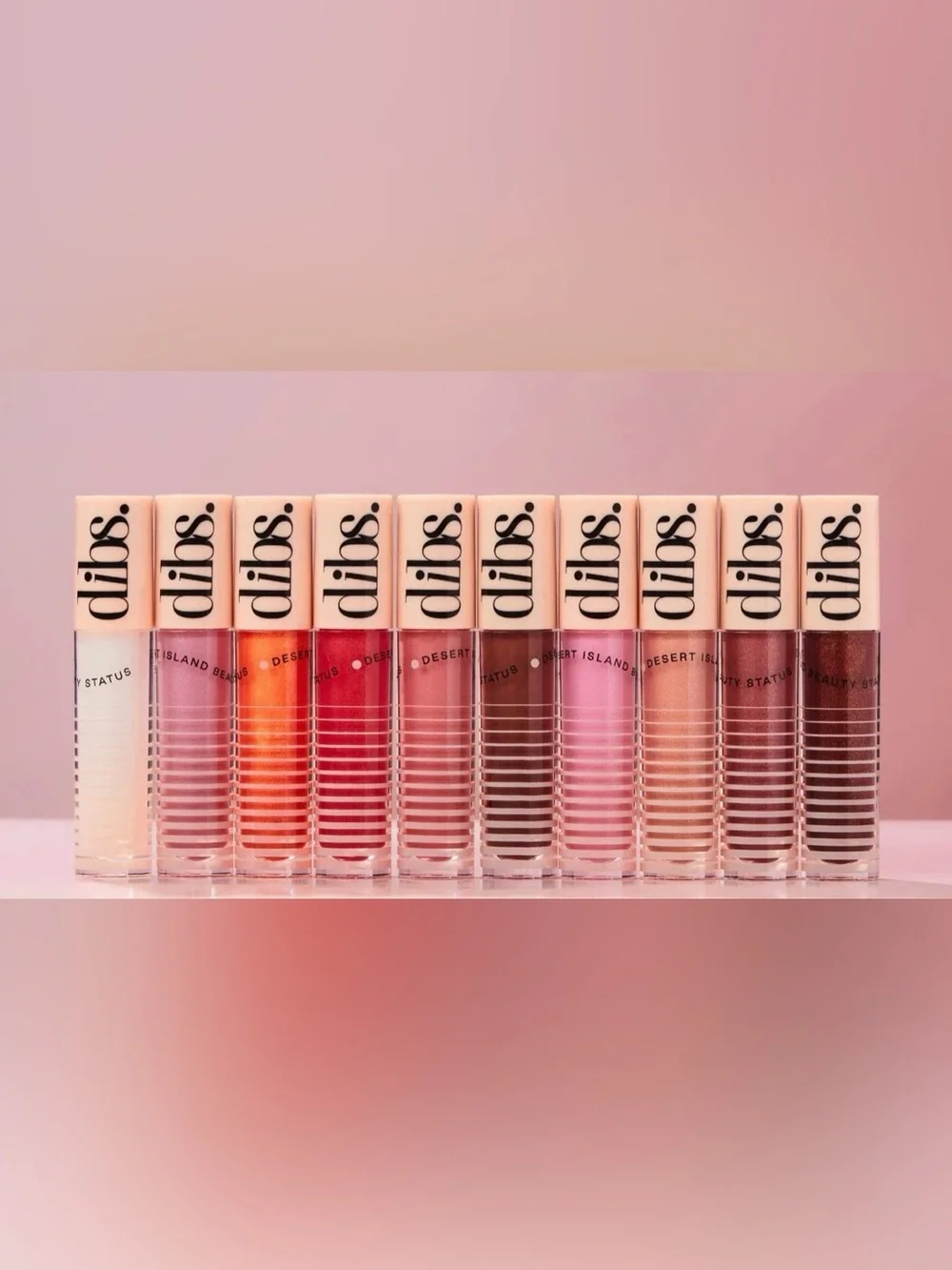 Dibs Go To Glossy Balm Kiss Me Quick- Peachy Nude Shimmer